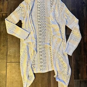 Poof Pale Peach and Cream Cardigan